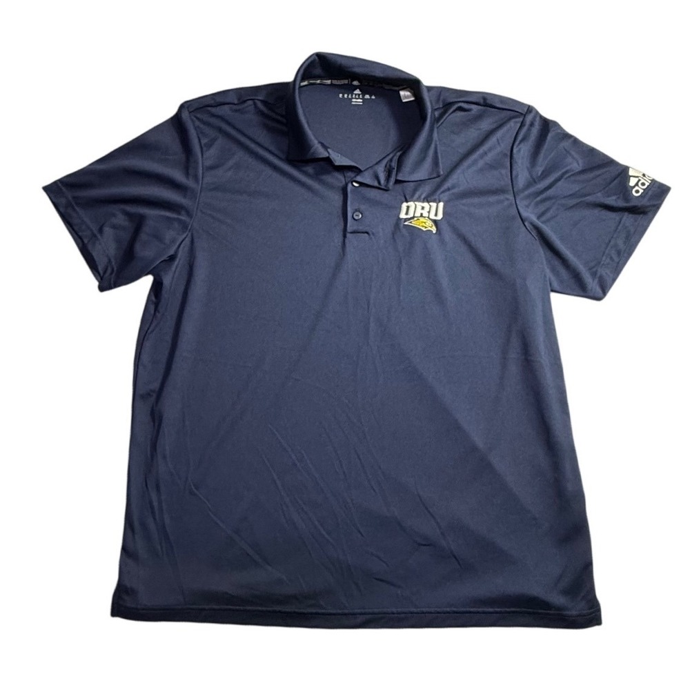 Adidas Mens ORU Golden Eagles Climalite Polo Shirt Navy Blue XL S99451-2294